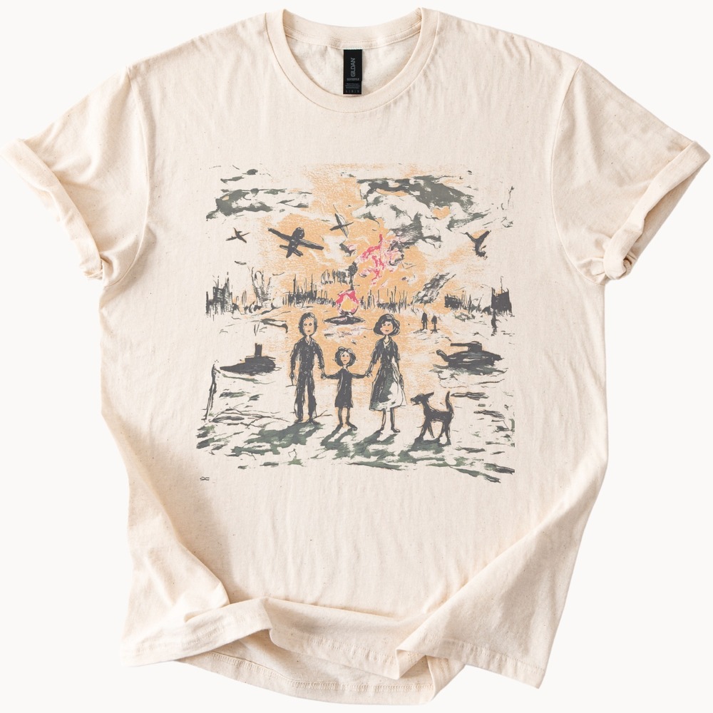 Dark Desert Vision Graphic Tee Surreal Landscape Art